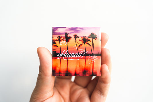 Hawai'i Sunset Palm Trees