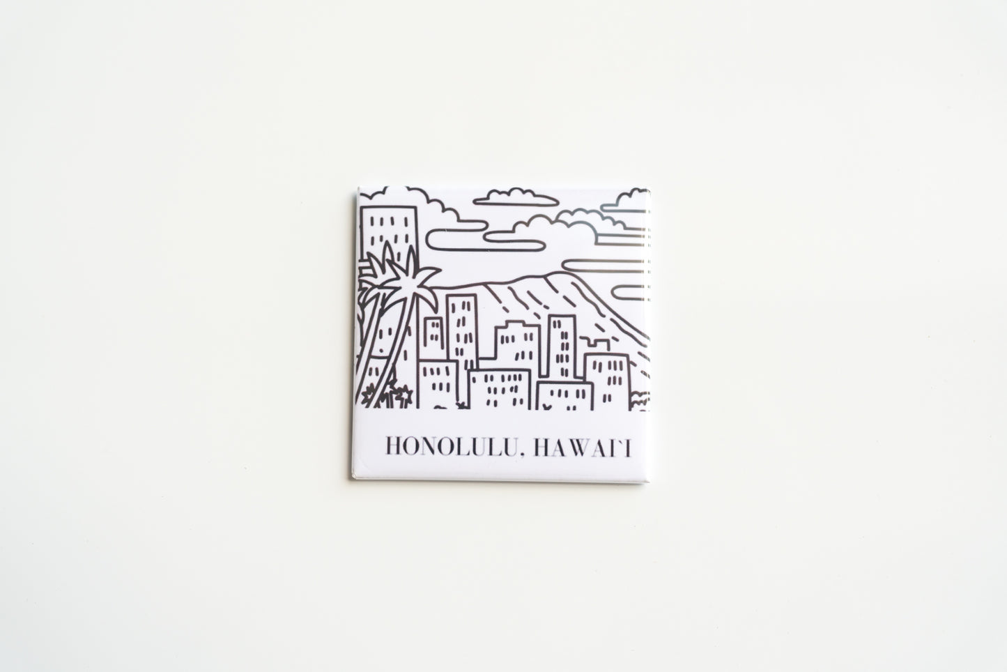 Honolulu, Hawai'i Outlined