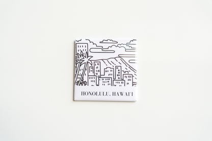 Honolulu, Hawai'i Outlined