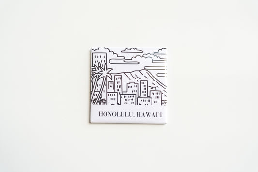 Honolulu, Hawai'i Outlined
